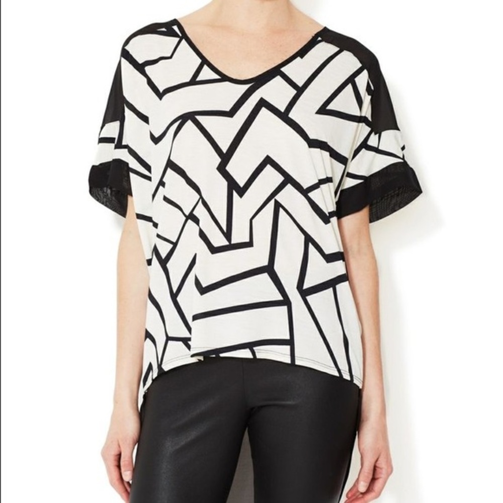 Stella & Jamie Tatiana silk panel blouse